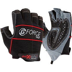 Maxisafe Mechanics Gloves G-Force Grip Mechanics Glove Fingerless, Small