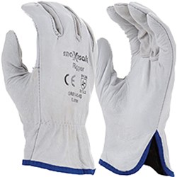 Maxisafe Leather Cotton Gloves Maxisafe Rigger Glove Natural Cowgrain & Cotton, S
