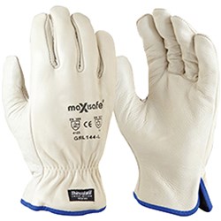 Maxisafe Leather Cotton Gloves Antarctic Extreme Glove Insulated Thinsulate Rigger L