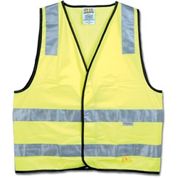 Maxisafe Hi-Vis Safety Vest Day Night Yellow - 3X Large Class D/N