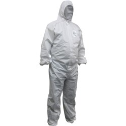 Maxisafe Disposable Coveralls Chemiguard Sms White 2X Large