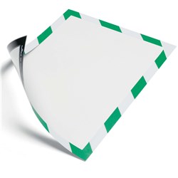 Durable Magnetic A4 Frame Security Green/White - 5 Pack