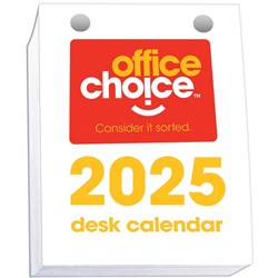 Office Choice Desk Calendar Top Opening Refill 100x75mm 