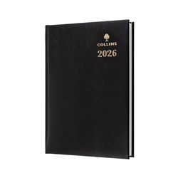 Collins Sterling Diary Day To A Page A5 Black