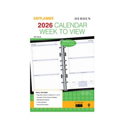 Debden Dayplanner Refill Week To View 140X216Mm Dayplanner