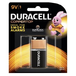 DURACELL COPPERTOP BATTERY 9V Carded 