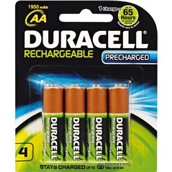 DURACELL RECHARGEABLE AA (4)