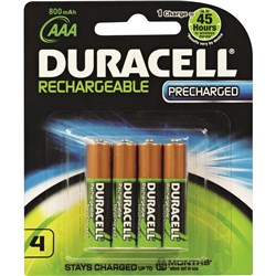 DURACELL RECHARGEABLE ULTRA AAA (4)