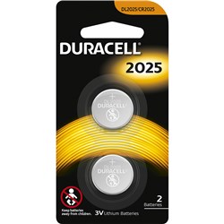 DURACELL ALKALINE BUTTON CELL DL2025 2 PACK