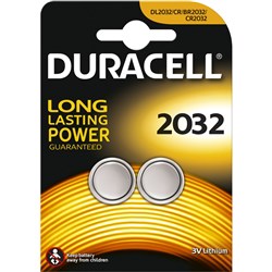 Duracell Alkaline Dl2032 Twin Pk
