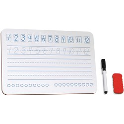 WHITEBOARD EDUCATIONAL A4 NUMBERS 299X212X3MM