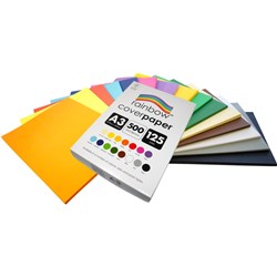 COVER PAPER A3 125GSM ASSORTED  (500)