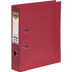 BINDER LA A4 MARBIG LINEN RED DEEP