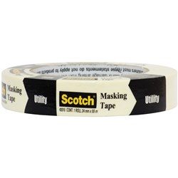 Scotch Masking Tape 2010 General Purpose 24Mm X 55M Beige