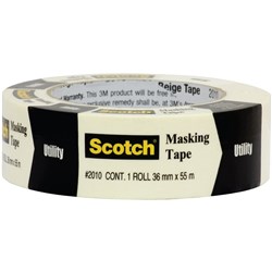 Scotch Masking Tape 2010 General Purpose 36Mm X 55M Beige