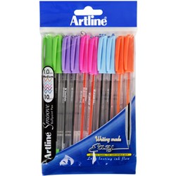 ARTLINE 8210 SMOOVE BALLPOINT Medium Brights Box of 10