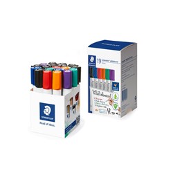 STAEDTLER WHITEBOARD MARKER 351 Bullet Assorted Cup of 19