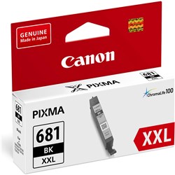 Canon Ink Cartridge Cli-681Xxlbk High Yield Black