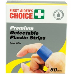 TRAFALGAR BLUE PLASTIC STRIP FAC Blue Plastic Strip Pack of 50