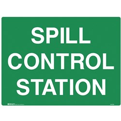 Brady Emergency Sign Spill Control Station Metal