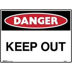 Brady Danger Sign Keep Out 600X450 600X450 Metal