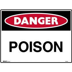 Brady Danger Sign Poison 600X450 Metal