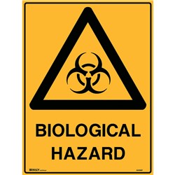 Brady Warning Sign Biological Hazard 600X450 Metal