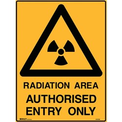 Brady Warning Sign Radiation Hazard 600X450 Metal