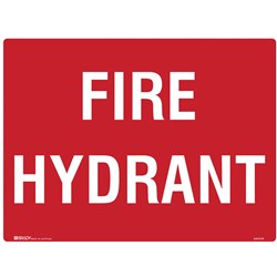 Brady Fire Sign Fire Hydrant Metal