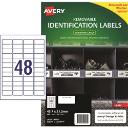 Avery 959205 Heavy Duty Industrial Labels White L4778