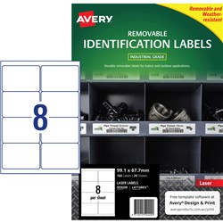 Avery 959209 Heavy Duty Industrial Labels White L4715