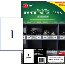 Avery 959211 Heavy Duty Industrial Labels White L4775