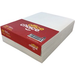 OFFICE CHOICE WRITING PAD A4 White 