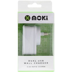 Moki Dual Usb Charger White
