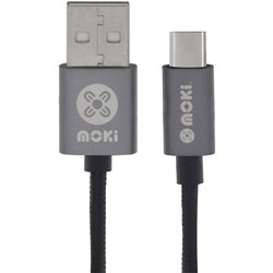 Moki Type-C Braided Cable Gun Metal