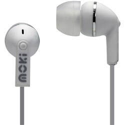Moki Dots Noise Isolation Ear Buds White