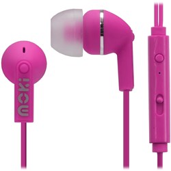 Moki Noise Isolation Earbuds With Microphone & Control Pink