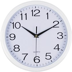 Italplast Wall Clock 430mm White Frame Silent Second Hand 