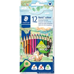 STAEDTLER NORIS CLUB TRIANGULAR COLOURED PENCILS (12)