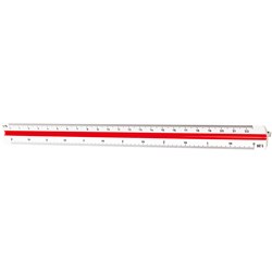 RULER SCALE MARS STAEDTLER 1:20 25 50 75 100 125