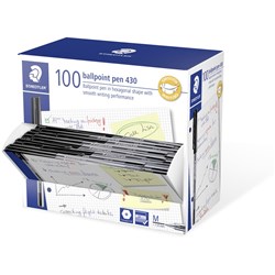 Staedtler 430 Ballpoint Pen 1.0Mm Black Pack Of 100