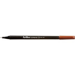 Artline Supreme Fineliner Pens 0.4Mm Brown Pack Of 12