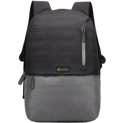 Moki Odyssey BackPack Fits up to 15.6 Inch Laptop Black / Grey