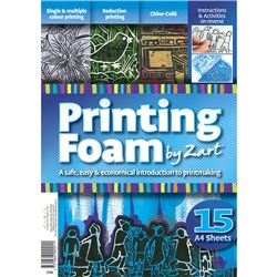 Zart Printing Foam Easy & Safe White Pack Of 15