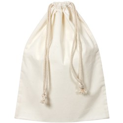 Calico Library Bag With Drawstring 35X44Cm Beige Each