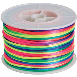 Zart Bracelet Cord Rainbow Coloured 50M