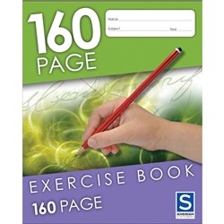 SOVEREIGN EXERCISE BOOK 8MM Ruled 225mm x 175mm 160 Page 