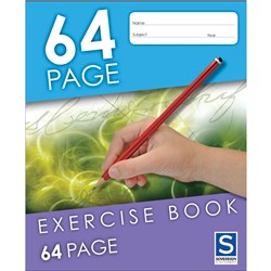 SOVEREIGN EXERCISE BOOK 8MM Ruled 225mm x 175mm 64 Page 