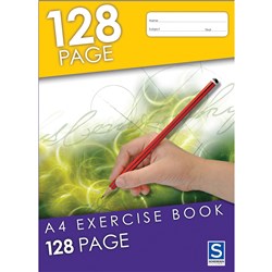 SOVEREIGN A4 EXERCISE BOOK 8MM Ruled 128 Page 