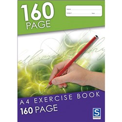 SOVEREIGN A4 EXERCISE BOOK 8MM Ruled 160 Page 